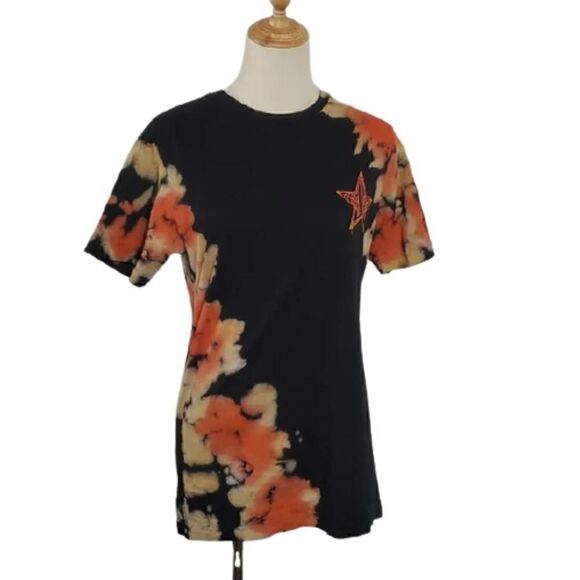 Jefree Star Cosmetics Black Tie Dye Logo Tee Shirt - Picture 1 of 7